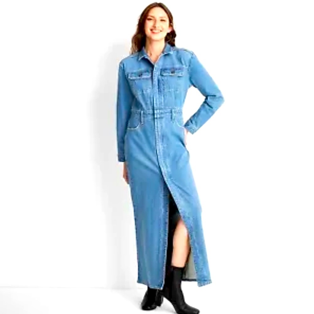 Universal thread maxi shirt dress